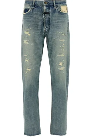 FEAR OF GOD Jeans rectos con efecto envejecido