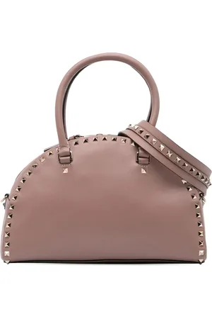 VALENTINO GARAVANI Bolsa satchel Rockstud de piel con ara en la parte superior 2018-2024