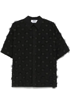 Msgm Camisa con aplique de sol