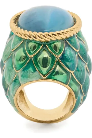 Roberto Cavalli Anillo con gemas festoneadas