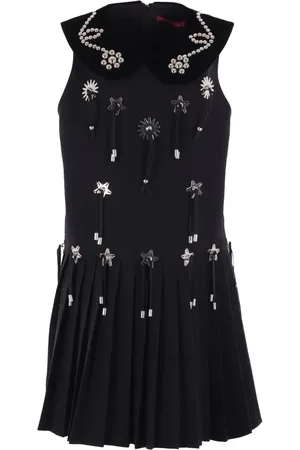 Chopova Lowena Vestido Scout plisado con apliques