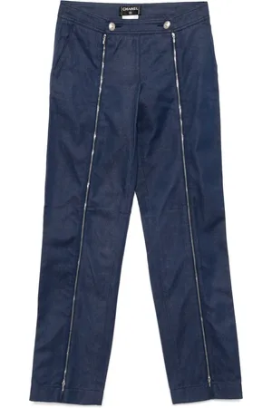 CHANEL Pantalones con detalle de cierre 2004