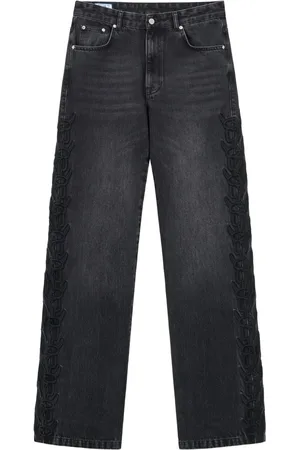 ROUGH. Jeans rectos con tiro alto