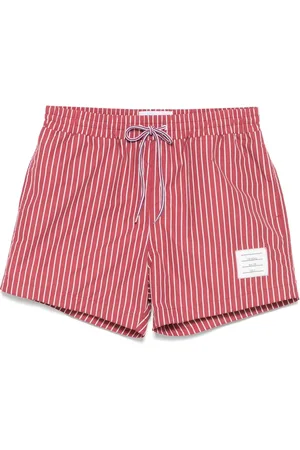 Thom Browne Shorts de playa con estampado de rayas diplomáticas