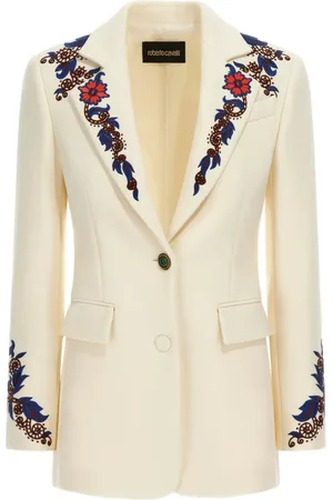 Roberto Cavalli Blazer con bordado floral