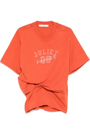TELA Playera cruzada estampada
