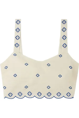 Claudie Pierlot Top corto con cuello redondo