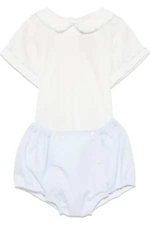 LA STUPENDERIA Set de shorts y playera con volantes