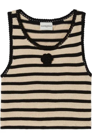 Claudie Pierlot Chaleco con motivo de rayas