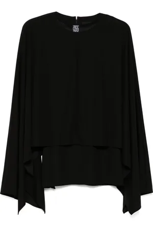 GOEN.J Camiseta drapeada estilo capa