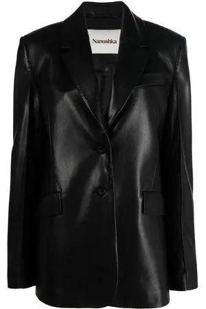 Nanushka Blazer con botones y solapas de muesca