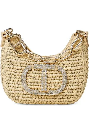 Twin-Set Bolsa de hombro con placa del logo