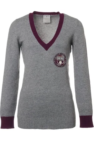 CHANEL Crest-detail sweater