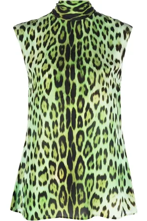 Roberto Cavalli Blusa sin mangas con estampado