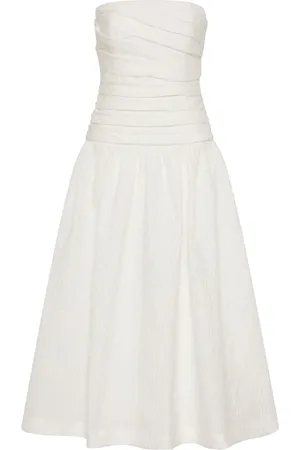 RACHEL GILBERT Vestido fruncido con diseño strapless