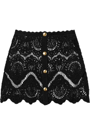 Twin-Set Falda corta de crochet
