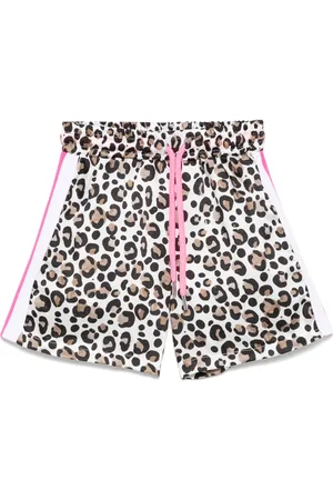 MISS GRANT Bermudas con estampado de leopardo