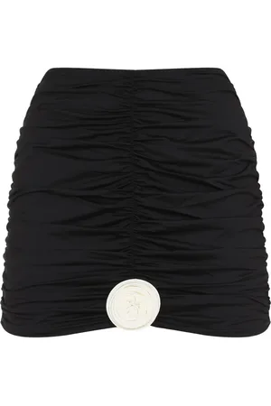LA REVECHE Falda corta Lilibet fruncida
