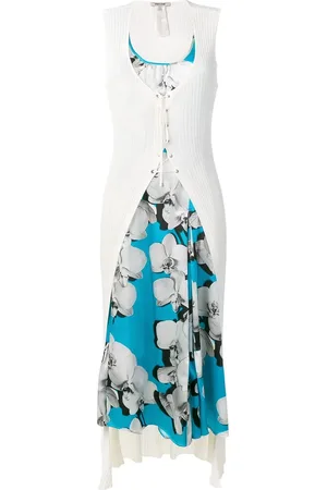 Roberto Cavalli Vestido híbrido estilo cárdigan