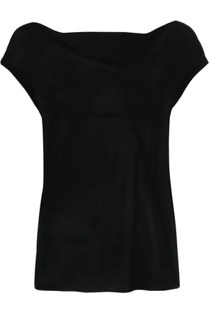 Rick Owens Playera de manga corta con cuello redondo