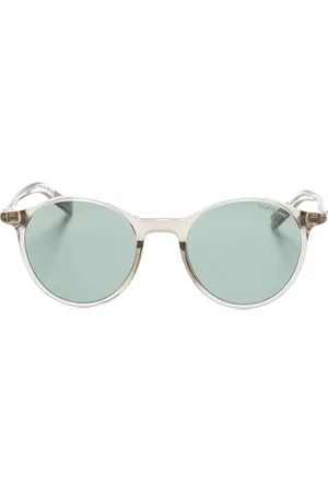 Montblanc Lentes de sol con armazón redonda transparente