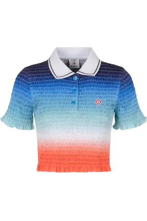 Casablanca Playera tipo polo fruncida