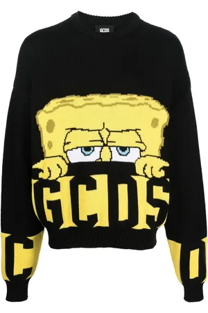GCDS Suéter con logo estampado