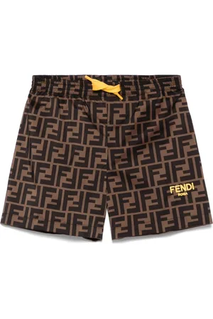 Fendi Shorts de playa con motivo FF
