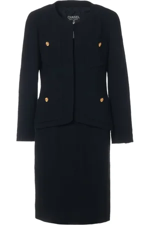 CHANEL Collarless skirt suit