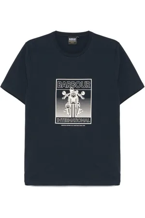 Barbour Playera Track Graphic