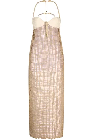 Roberto Cavalli Vestido midi traslúcido