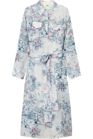 Twin-Set Vestido camisero con estampado floral