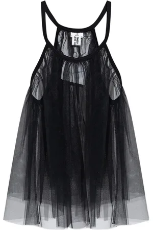 NOIR KEI NINOMIYA Top con paneles de tul