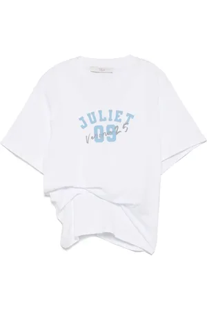 TELA Playera cruzada estampada