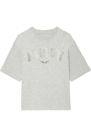 Zadig & Voltaire Playera con logo con cuentas