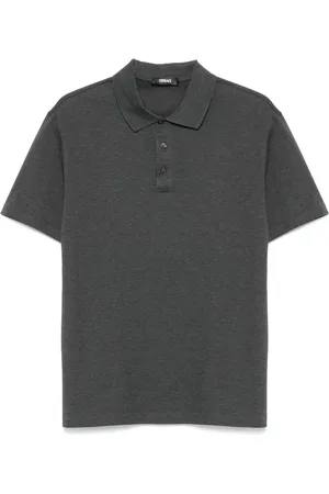 VERSACE Playera tipo polo de piqué