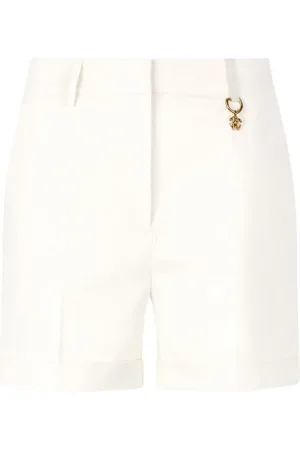 Roberto Cavalli Shorts de mezclilla con detalle del logo