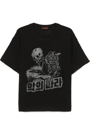 LU’U DAN Playera con estampado Reaper Rampage