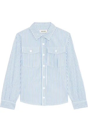 Zadig & Voltaire Camisa con botones y rayas estampadas