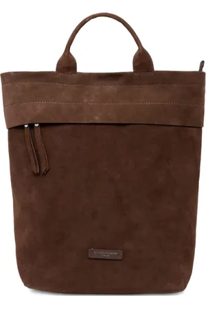 Gianni chiarini Mochila de gamuza con parche del logo