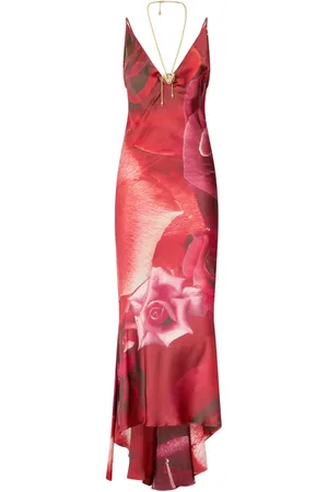 Roberto Cavalli Vestido midi con estampado abstracto