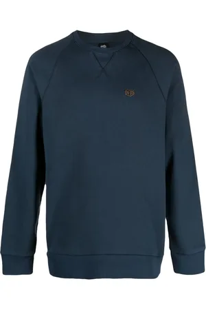 Deus Ex Machina Suéter con cuello redondo y parche del logo
