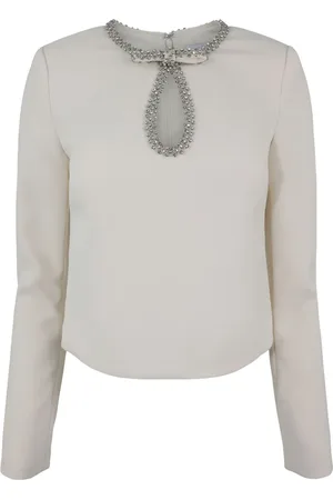 Self-Portrait Blusa con detalles de cristal