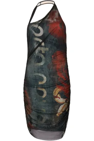 Roberto Cavalli Vestido corto con estampado abstracto