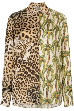 Roberto Cavalli Camisa con tigre estampado