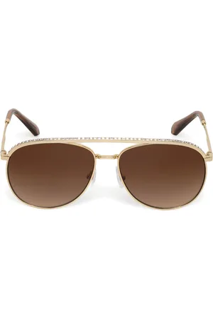 Swarovski Lentes de sol con detalles de cristal