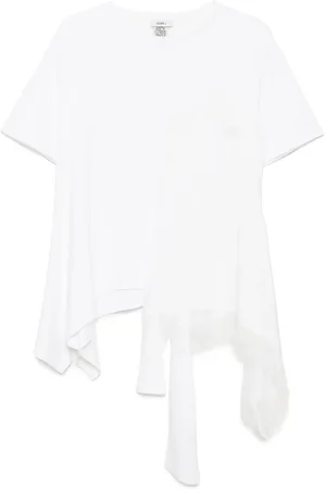 GOEN.J Top estilo camisón charmeuse con capa