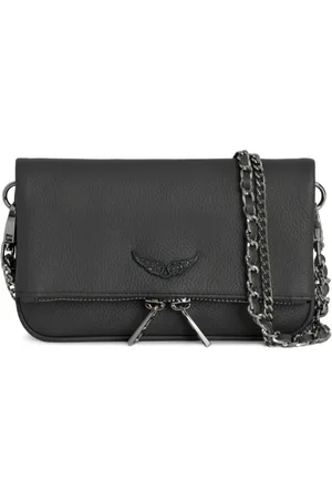 Zadig & Voltaire Bolsa crossbody con solapa y detalles