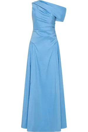 RACHEL GILBERT Vestido de fiesta asimétrico con diseño drapeado