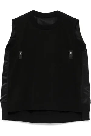 SACAI Chaleco con paneles en contraste